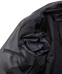 モンゴル ラム ASH [DARK] テーラードジャケット - BLACK