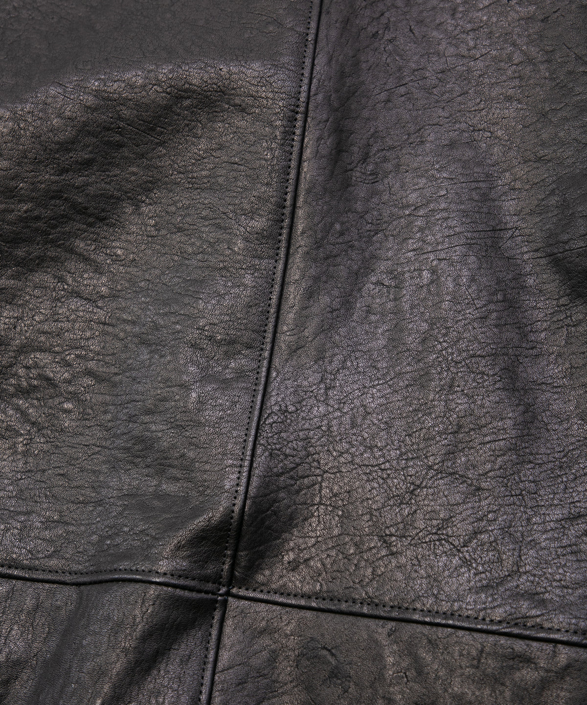 Pit Vegetable Full Tanned Shrunk Horsehide Car Coat LEFTY - BLACK