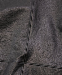 Pit Vegetable Full Tanned Shrunk Horsehide Car Coat LEFTY - BLACK