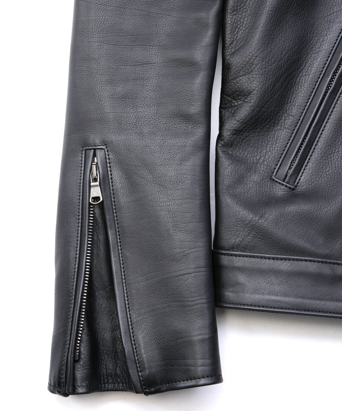 Oil Calfskin Double Riders ROM [DARK] - BLACK