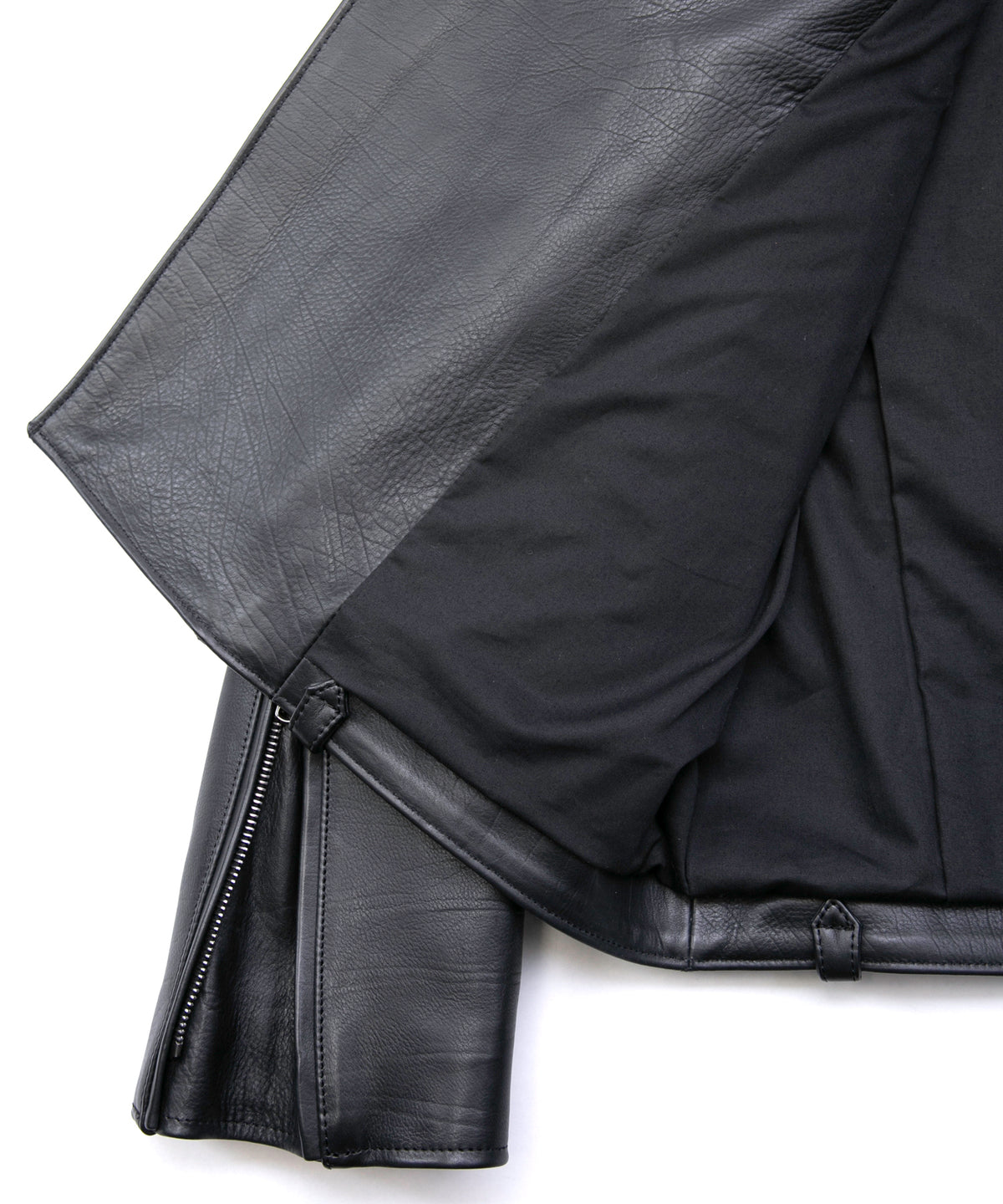 Oil Calfskin Double Riders ROM [DARK] - BLACK