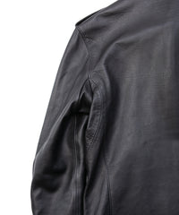 Oil Calfskin Double Riders ROM [DARK] - BLACK