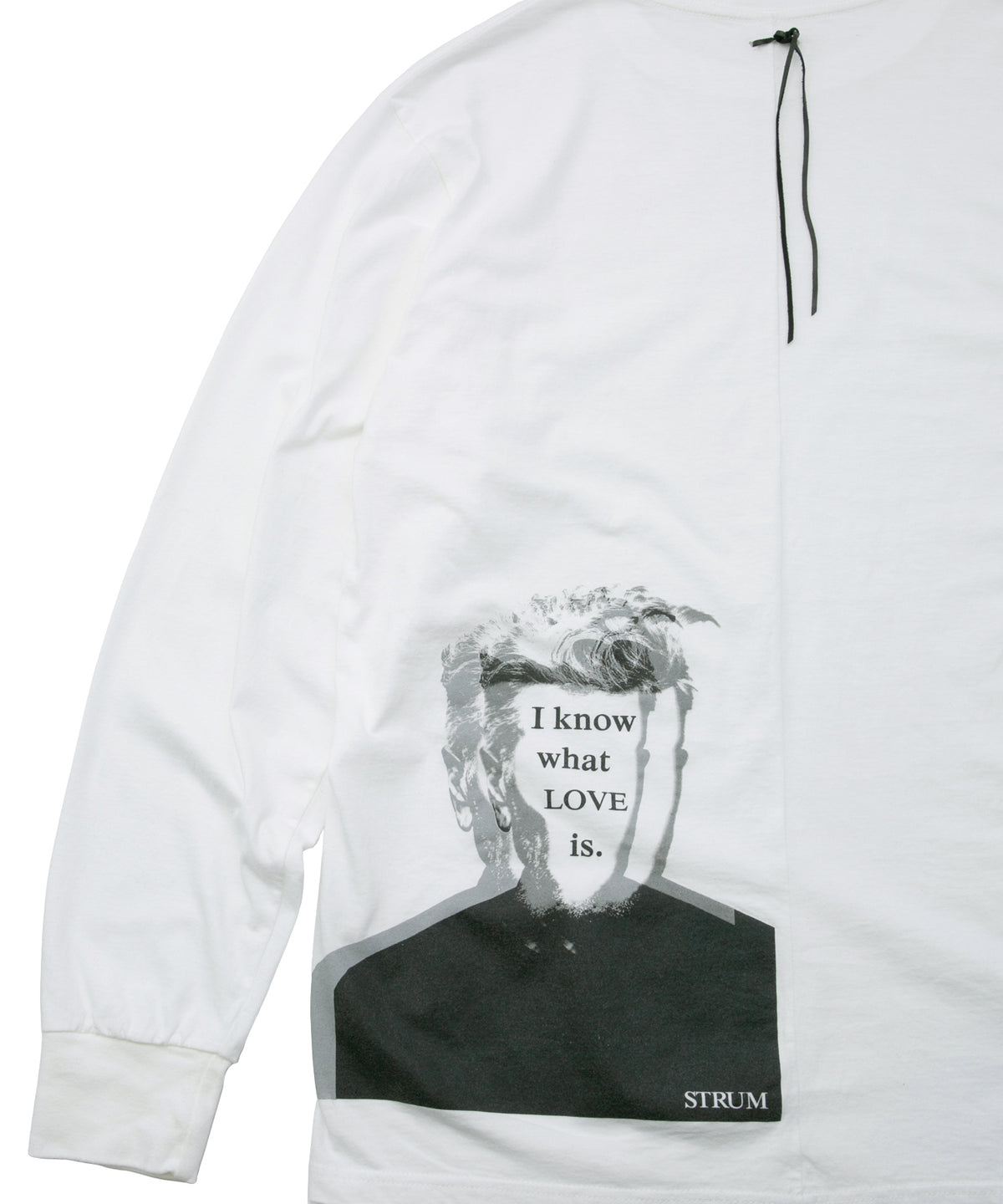 30/- ナチュラルソフト天竺 クルーネック リブ ロングスリーブ T シャツ - WHITE