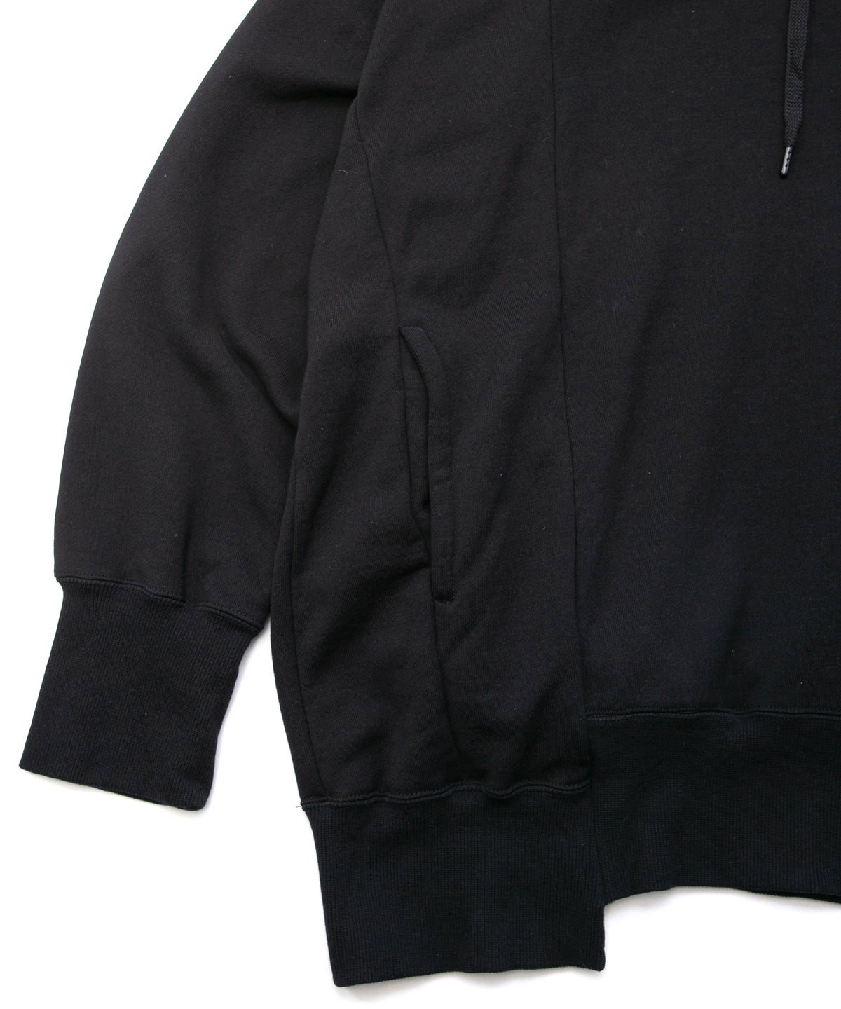 Hard Twist Yarn Heavy Pile Over Size Foodie - BLACK