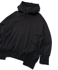 Hard Twist Yarn Heavy Pile Over Size Foodie - BLACK