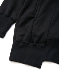 Hard Twist Yarn Heavy Pile Over Size Foodie - BLACK