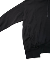 Hard Twist Yarn Heavy Pile Over Size Foodie - BLACK