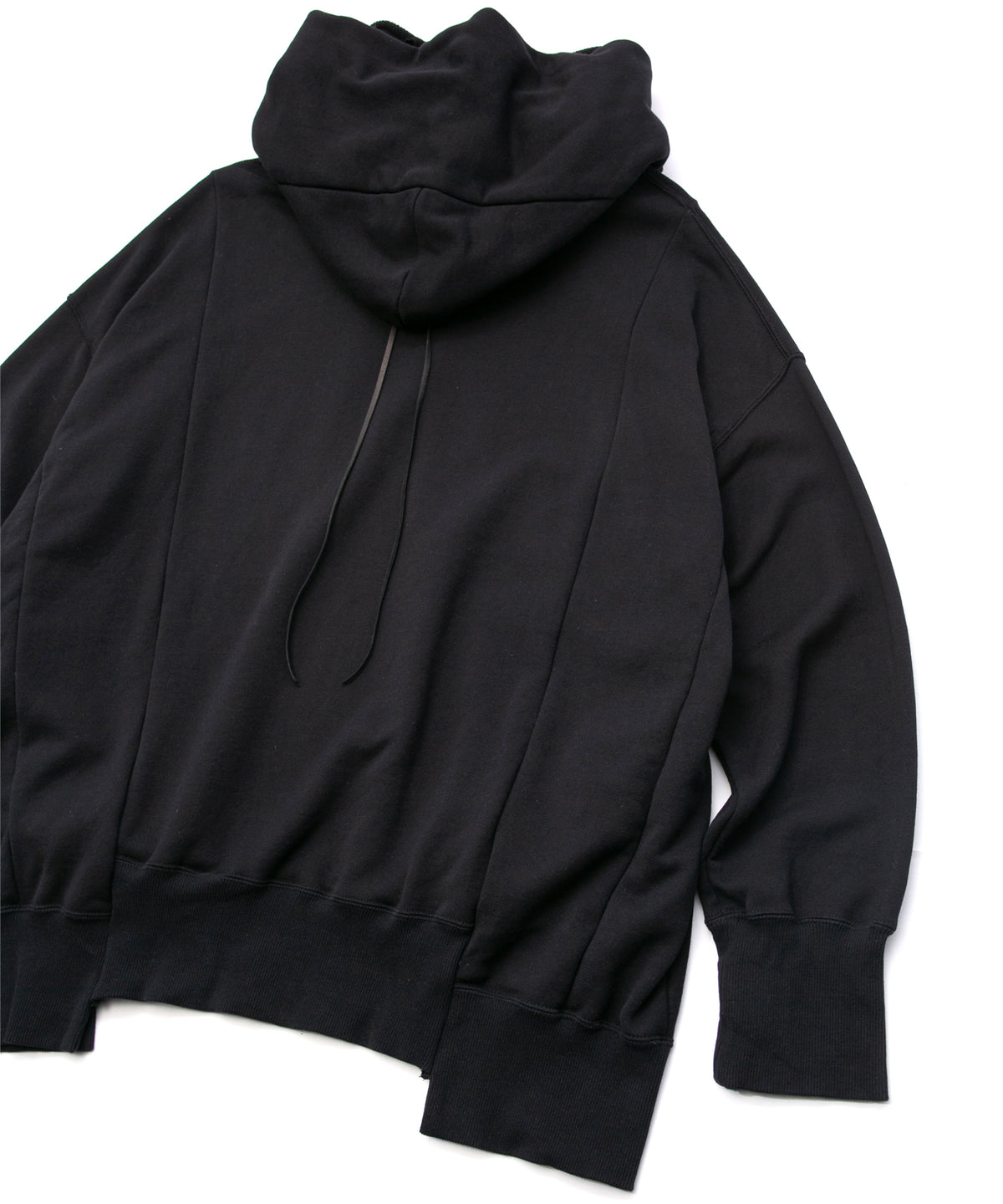 Hard Twist Yarn Heavy Pile Over Size Foodie - BLACK