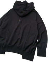 Hard Twist Yarn Heavy Pile Over Size Foodie - BLACK