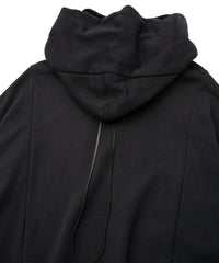 Hard Twist Yarn Heavy Pile Over Size Foodie - BLACK