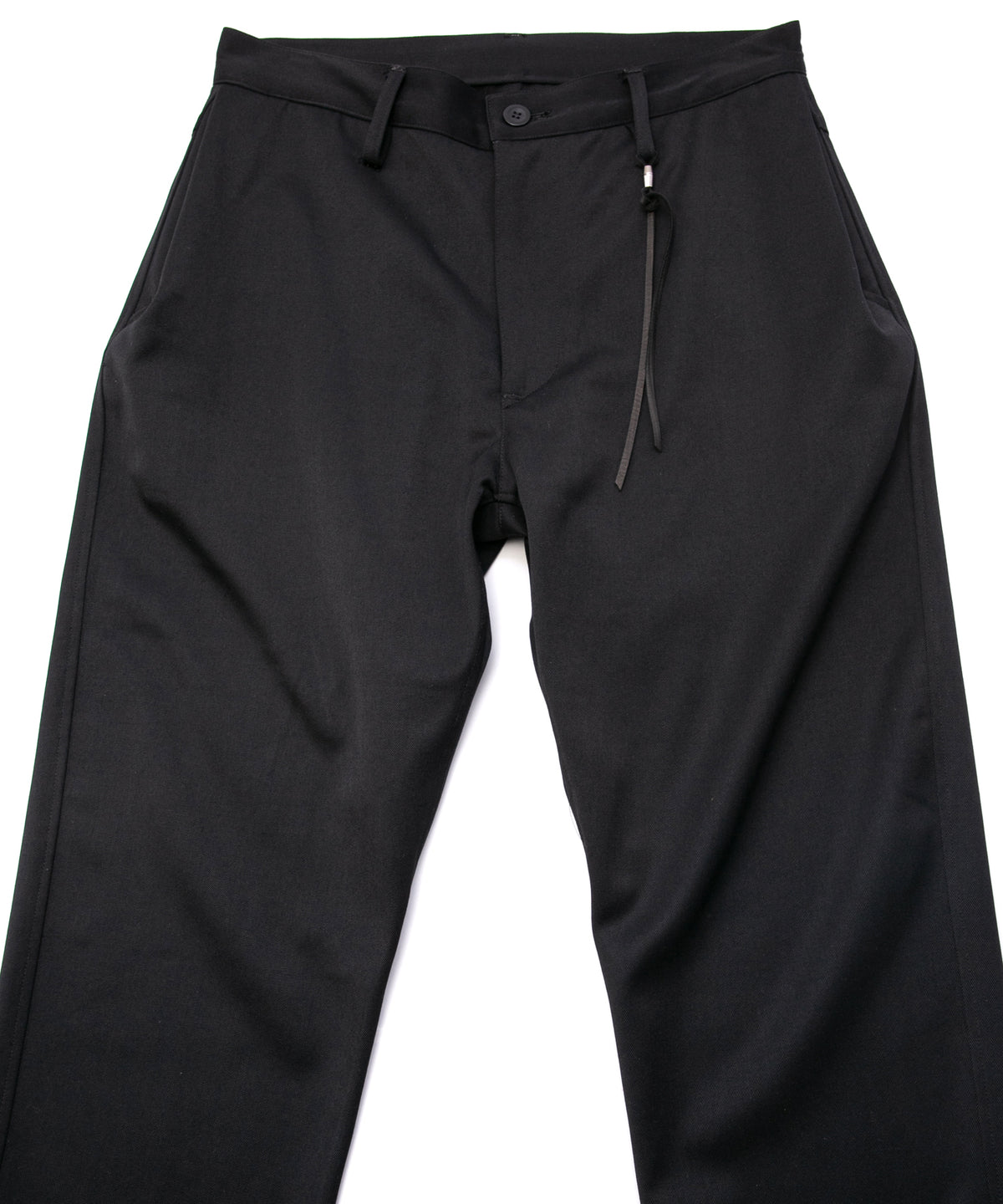 Washable High Density Wool polyethylene Twill Chino Pants - BLACK