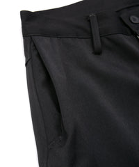 Washable High Density Wool polyethylene Twill Chino Pants - BLACK
