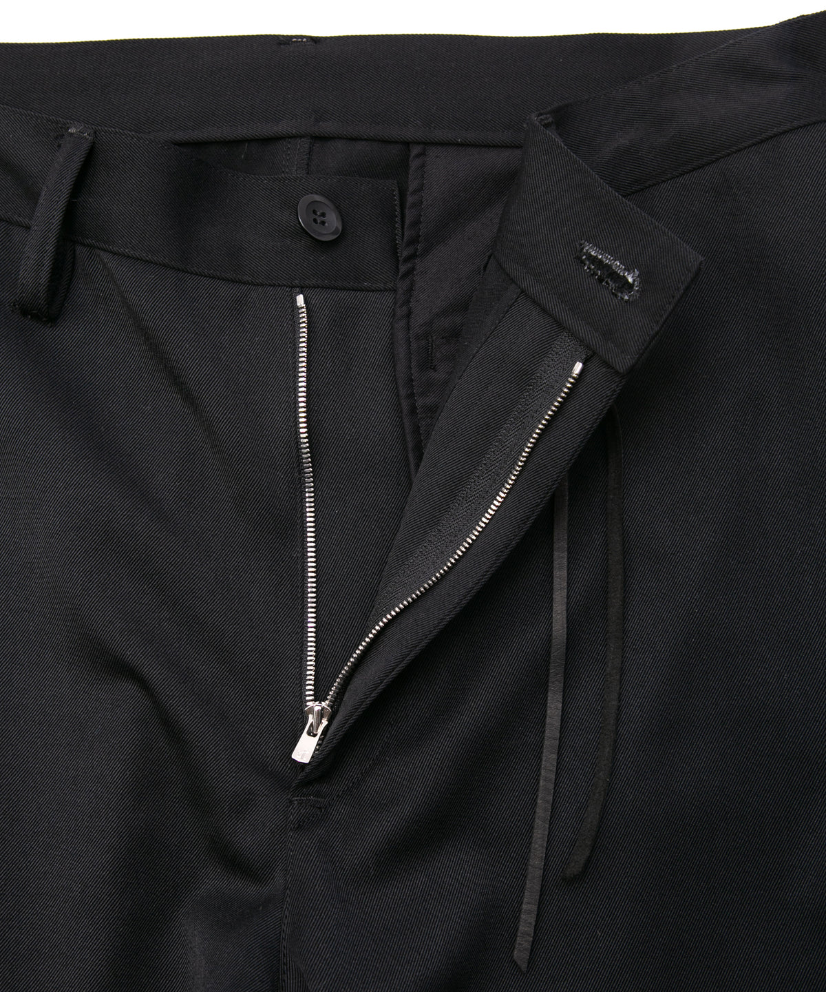 Washable High Density Wool polyethylene Twill Chino Pants - BLACK