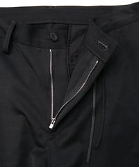 Washable High Density Wool polyethylene Twill Chino Pants - BLACK