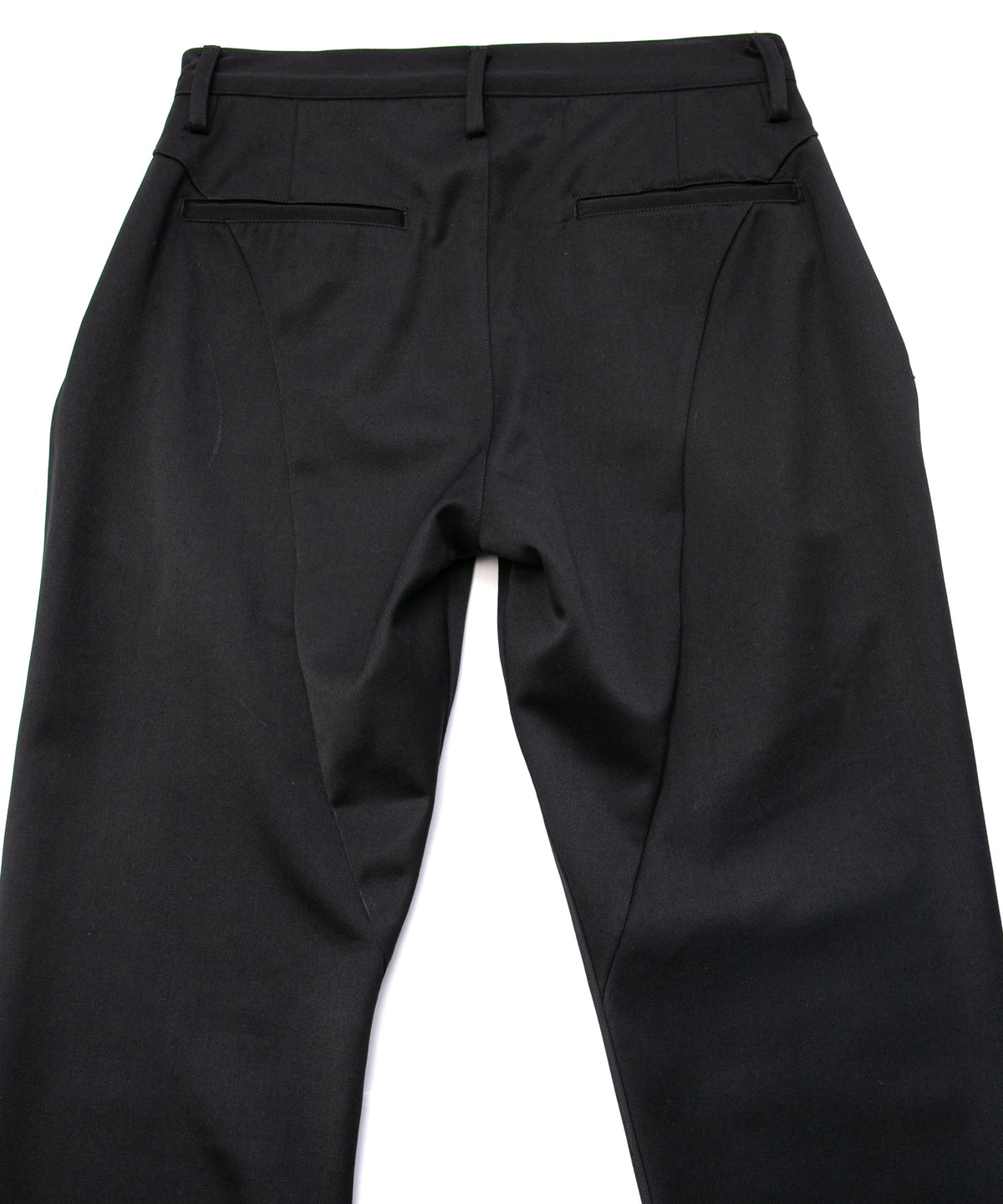 Washable High Density Wool polyethylene Twill Chino Pants - BLACK
