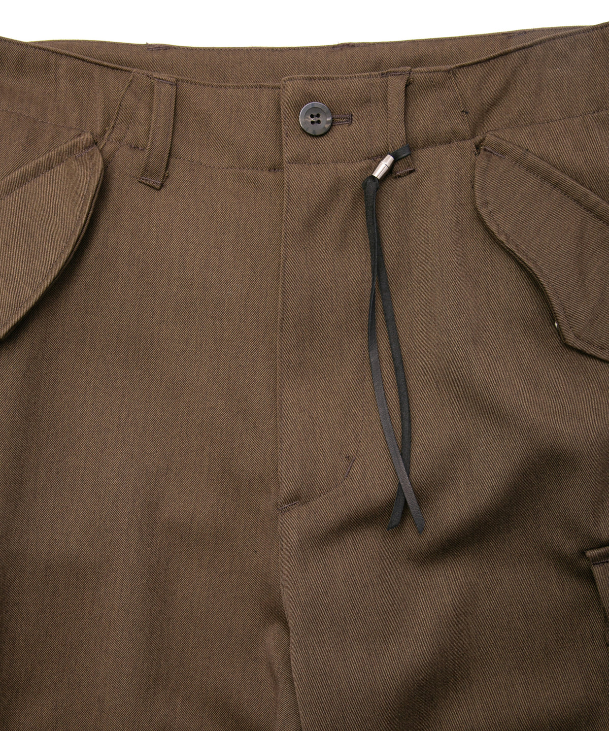 Washable High Density Wool polyethylene Twill Cargo Pants - KHAKI