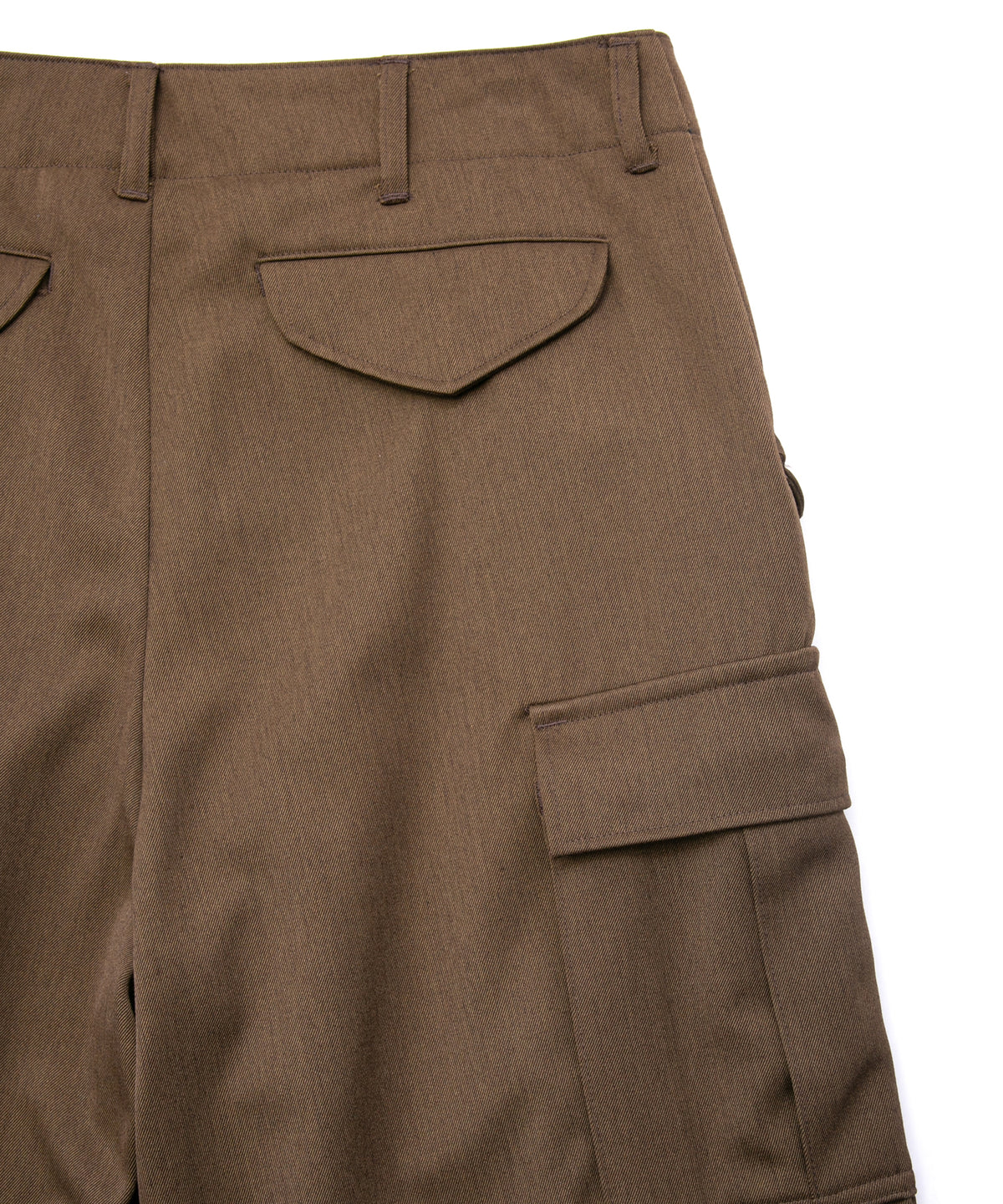 Washable High Density Wool polyethylene Twill Cargo Pants - KHAKI