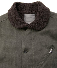 Sulfur Dyed Cotton Linen Washer Deck Vest - KHAKI