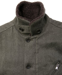 Sulfur Dyed Cotton Linen Washer Deck Vest - KHAKI