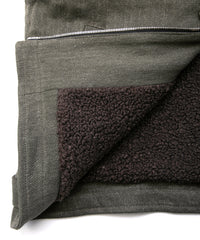 Sulfur Dyed Cotton Linen Washer Deck Vest - KHAKI