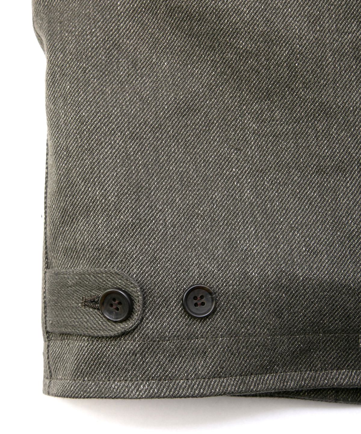 Sulfur Dyed Cotton Linen Washer Deck Vest - KHAKI