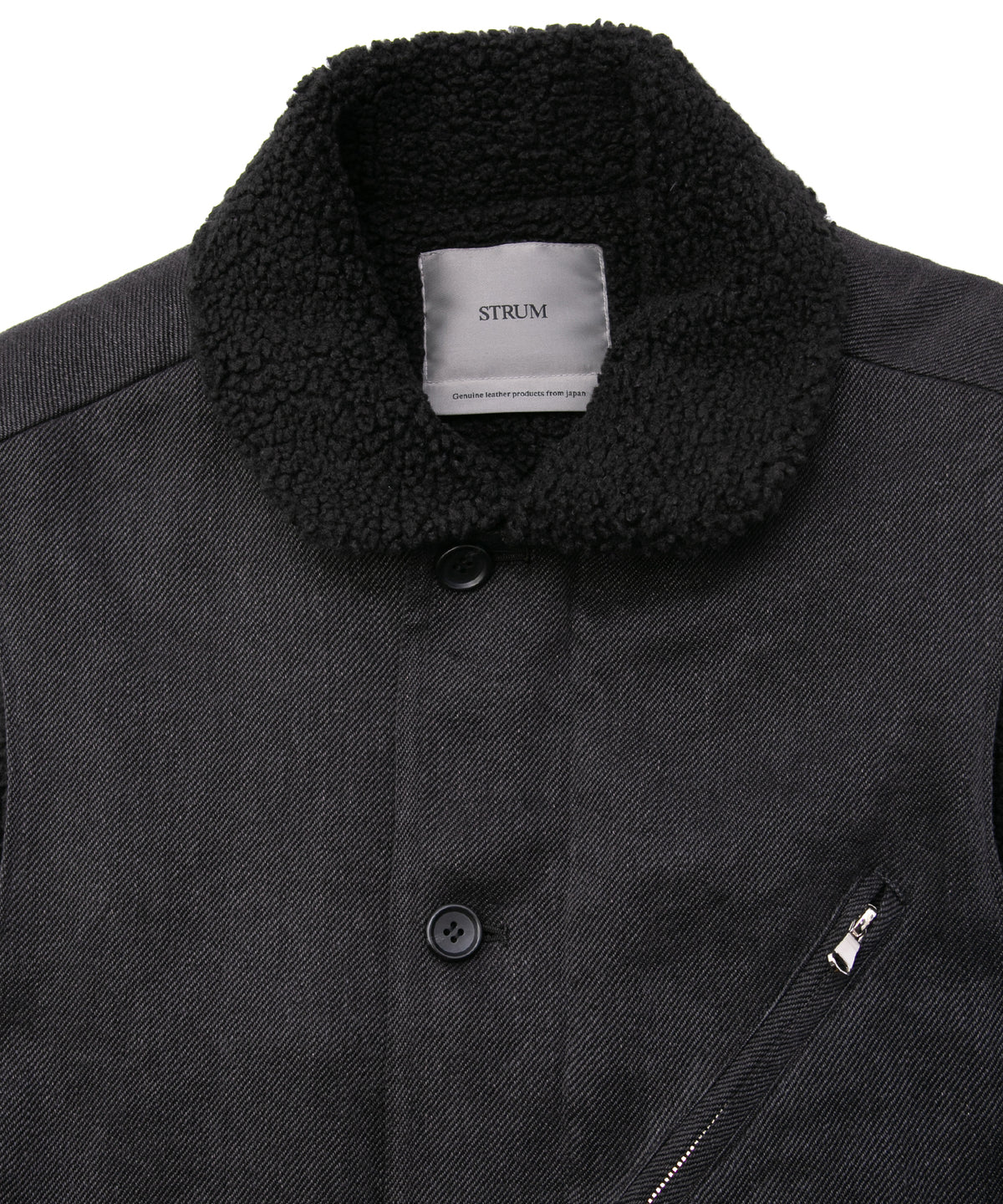 Sulfur Dyed Cotton Linen Washer Deck Vest - BLACK