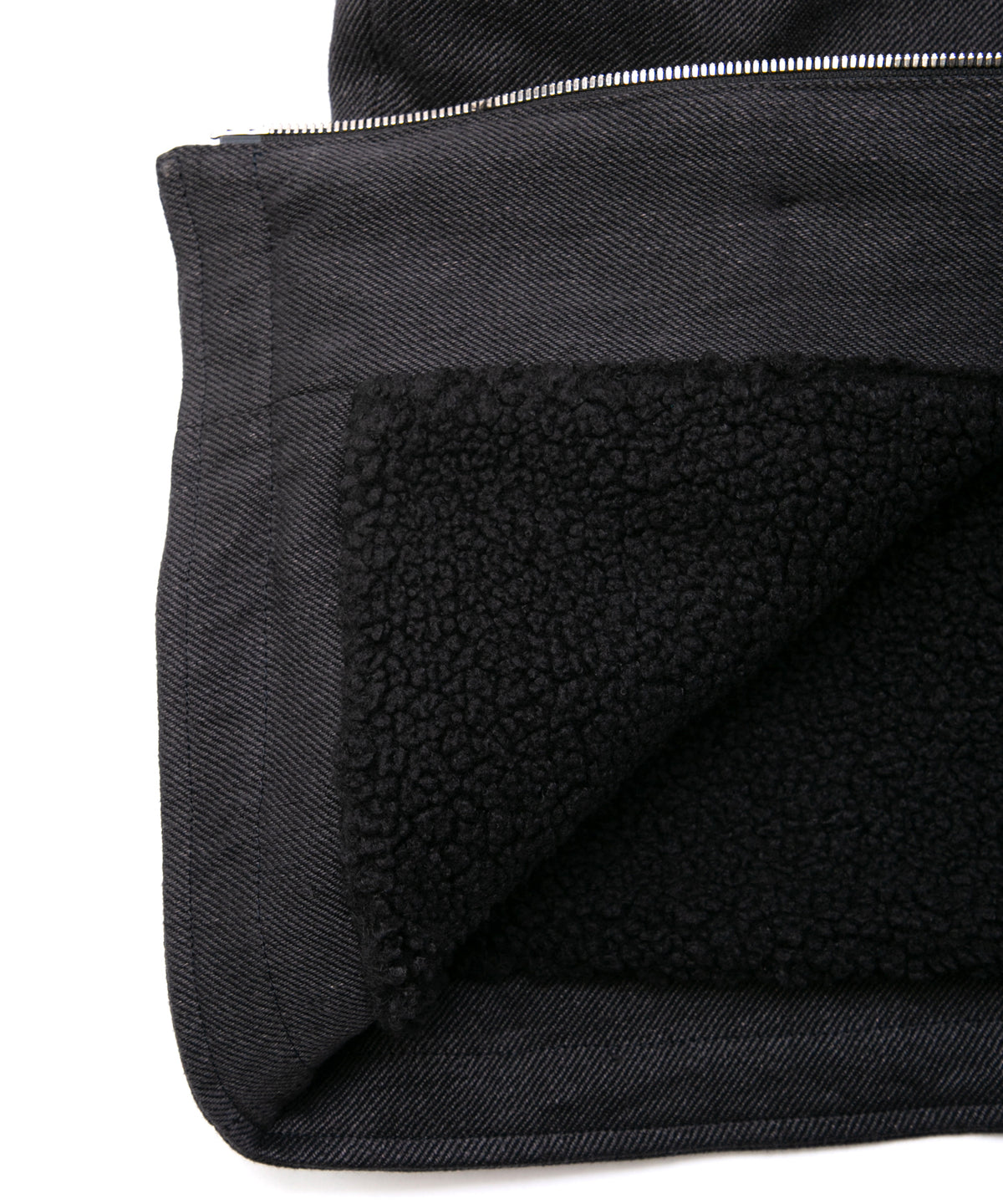 Sulfur Dyed Cotton Linen Washer Deck Vest - BLACK