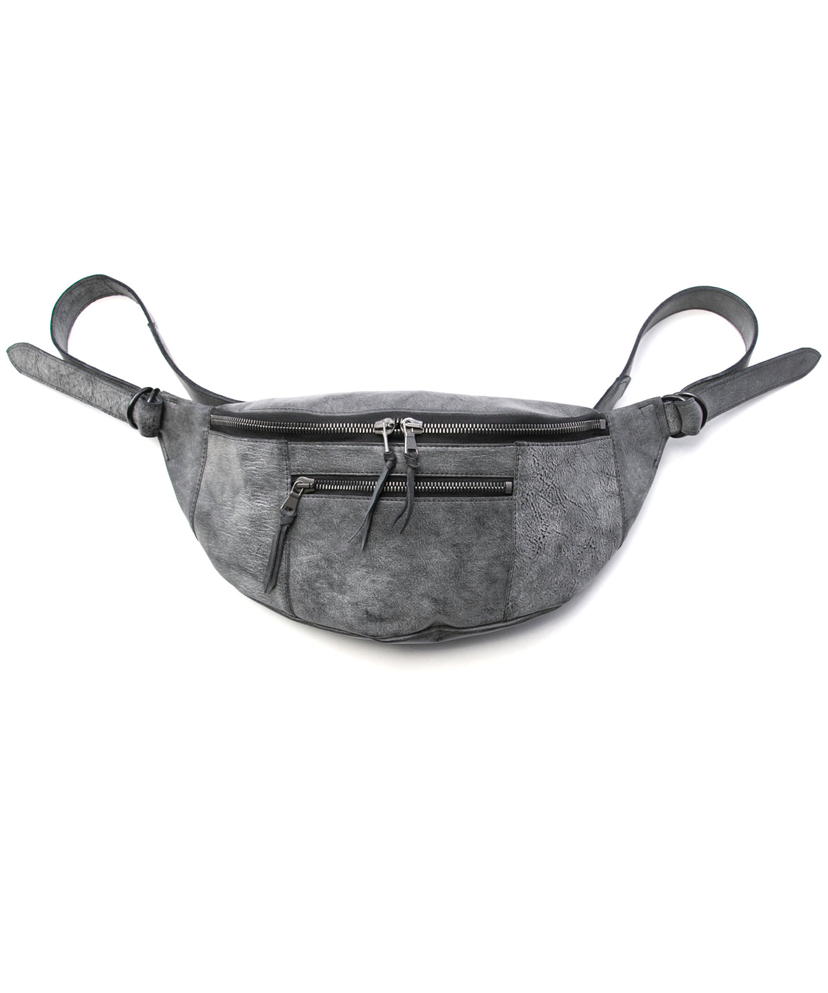 Waxed Pit Vegetable Full Tanned Shrank Horse hide body bag - WHITE