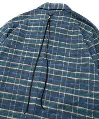 Vintage Brushed Check Twill Shirts - BLUE