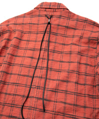 Vintage Brushed Check Twill Shirts - RED