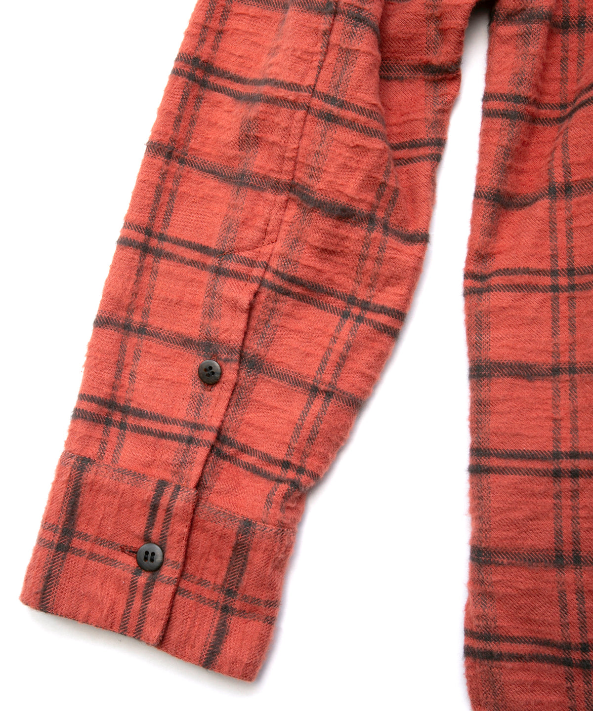 Vintage Brushed Check Twill Shirts - RED