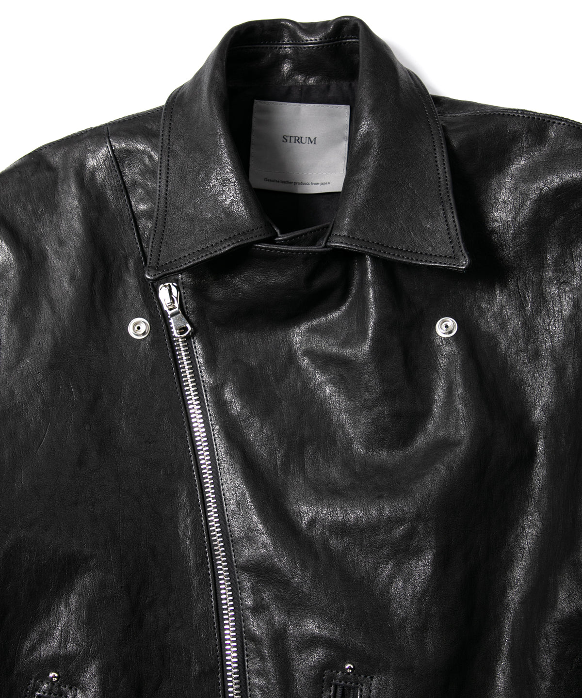 Pit Vegetable Full Tanned Shrunken Horsehide HI-FLYER Double Riders Grande Fit - BLACK