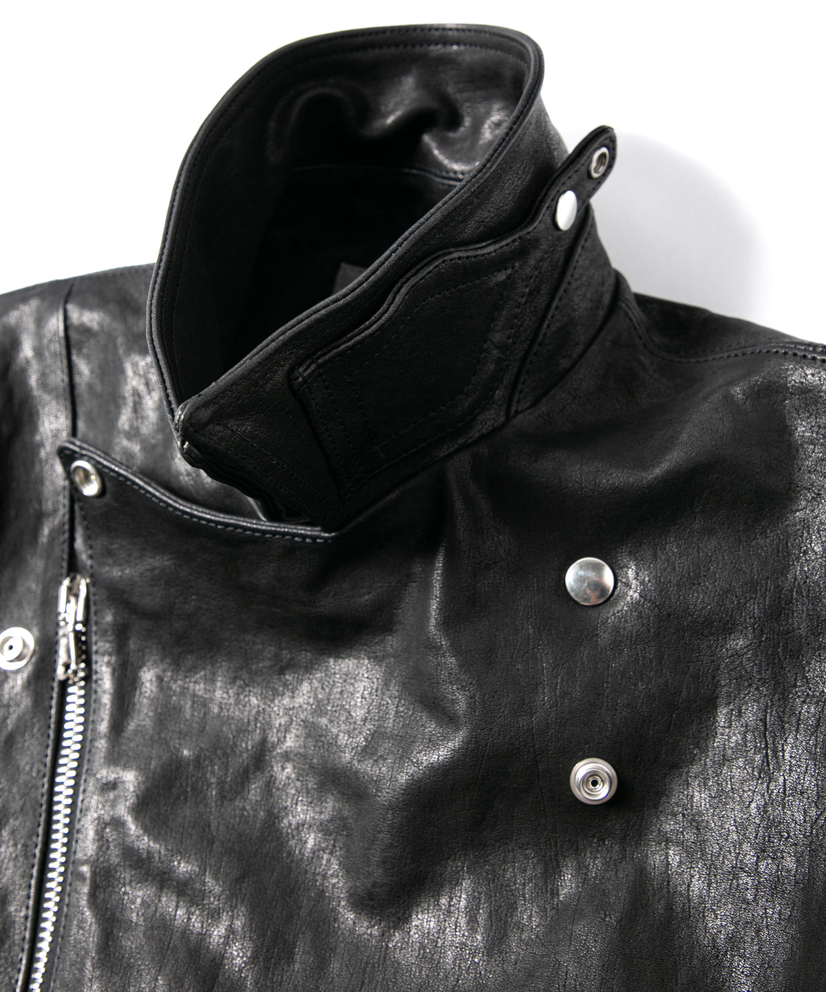 Pit Vegetable Full Tanned Shrunken Horsehide HI-FLYER Double Riders Grande Fit - BLACK