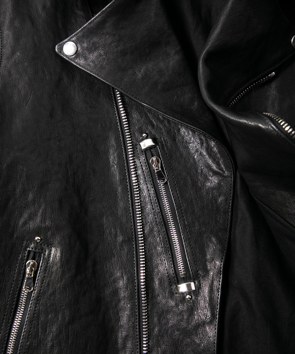 Pit Vegetable Full Tanned Shrunken Horsehide HI-FLYER Double Riders Grande Fit - BLACK