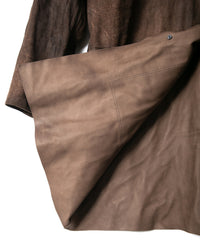 Hybrid Vegetable Tanned Calfskin DEAD MAN Middle Coat - KHAKI