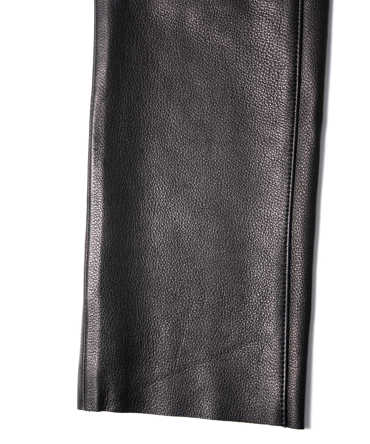 ジャパン ウォッシャブル カウハイド LAD GEAR 5ポケットパンツ - BLACK