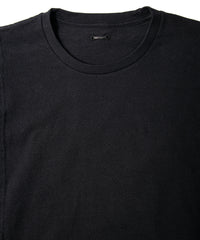 30/- ナチュラルソフト天竺 ワイド Tシャツ（オーバーサイズ） - BLACK