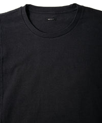 画像をギャラリービューアに読み込む, 30/- ナチュラルソフト天竺 ワイド Tシャツ（オーバーサイズ） - BLACK