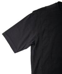 30/- ナチュラルソフト天竺 ワイド Tシャツ（オーバーサイズ） - BLACK