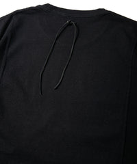 30/- ナチュラルソフト天竺 ワイド Tシャツ（オーバーサイズ） - BLACK