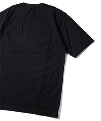 30/- ナチュラルソフト天竺 ワイド Tシャツ（オーバーサイズ） - BLACK