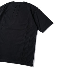 画像をギャラリービューアに読み込む, 30/- ナチュラルソフト天竺 ワイド Tシャツ（オーバーサイズ） - BLACK