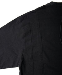 30/- ナチュラルソフト天竺 ワイド Tシャツ（オーバーサイズ） - BLACK