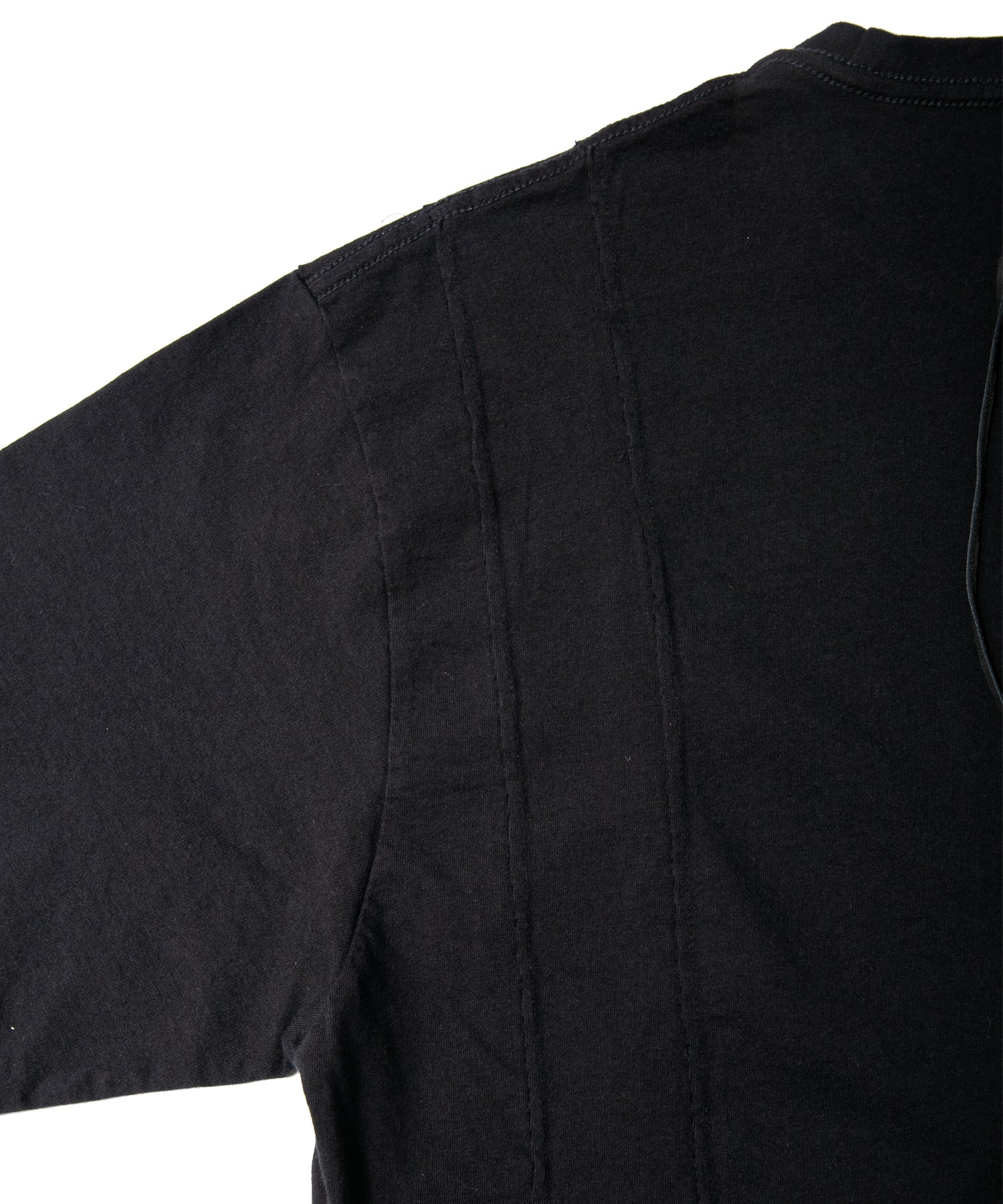 画像をギャラリービューアに読み込む, 30/- ナチュラルソフト天竺 ワイド Tシャツ（オーバーサイズ） - BLACK