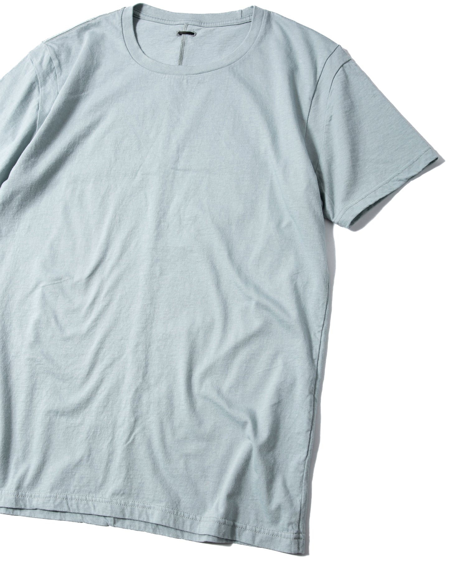 画像をギャラリービューアに読み込む, 30/-ナチュラルソフト天竺 クルーネック Tシャツ（ジャストフィット） - GRAY GREEN
