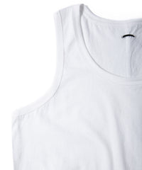 Natural Soft Cotton Tank Top (tight fit) - WHITE
