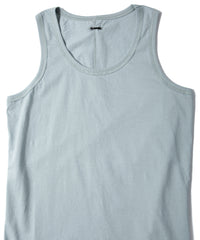 Natural Soft Cotton Tank Top (tight fit) - GRAY GREEN