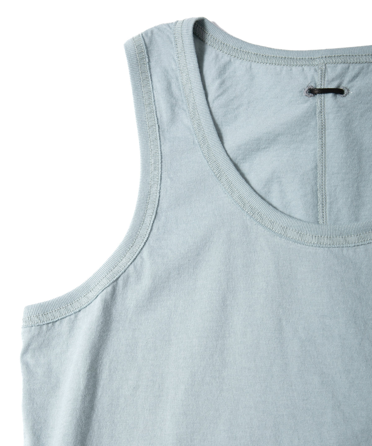 Natural Soft Cotton Tank Top (tight fit) - GRAY GREEN