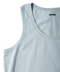 Natural Soft Cotton Tank Top (tight fit) - GRAY GREEN