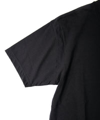 画像をギャラリービューアに読み込む, 30/-ナチュラルソフト天竺 胸ポケット クルーネック Tシャツ（ジャストフィット） - BLACK